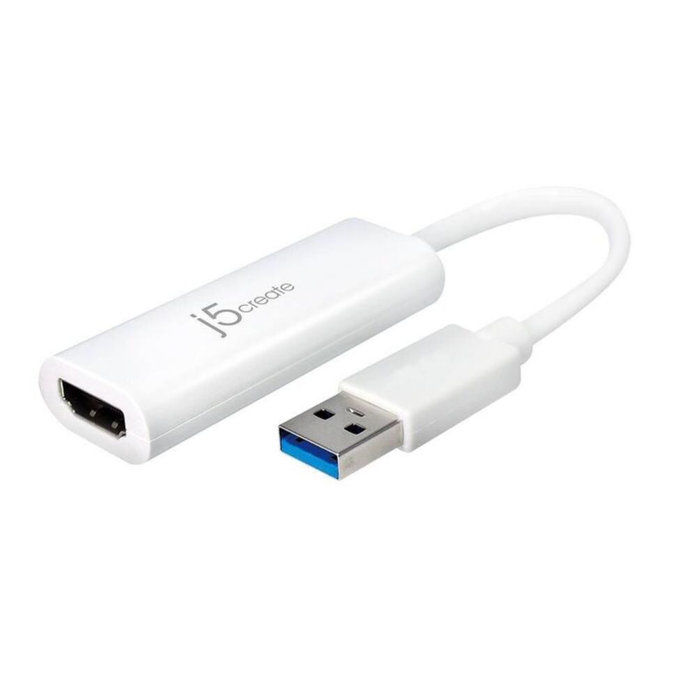 j5create -  USB A 3.0 HDMI Adapter - White White